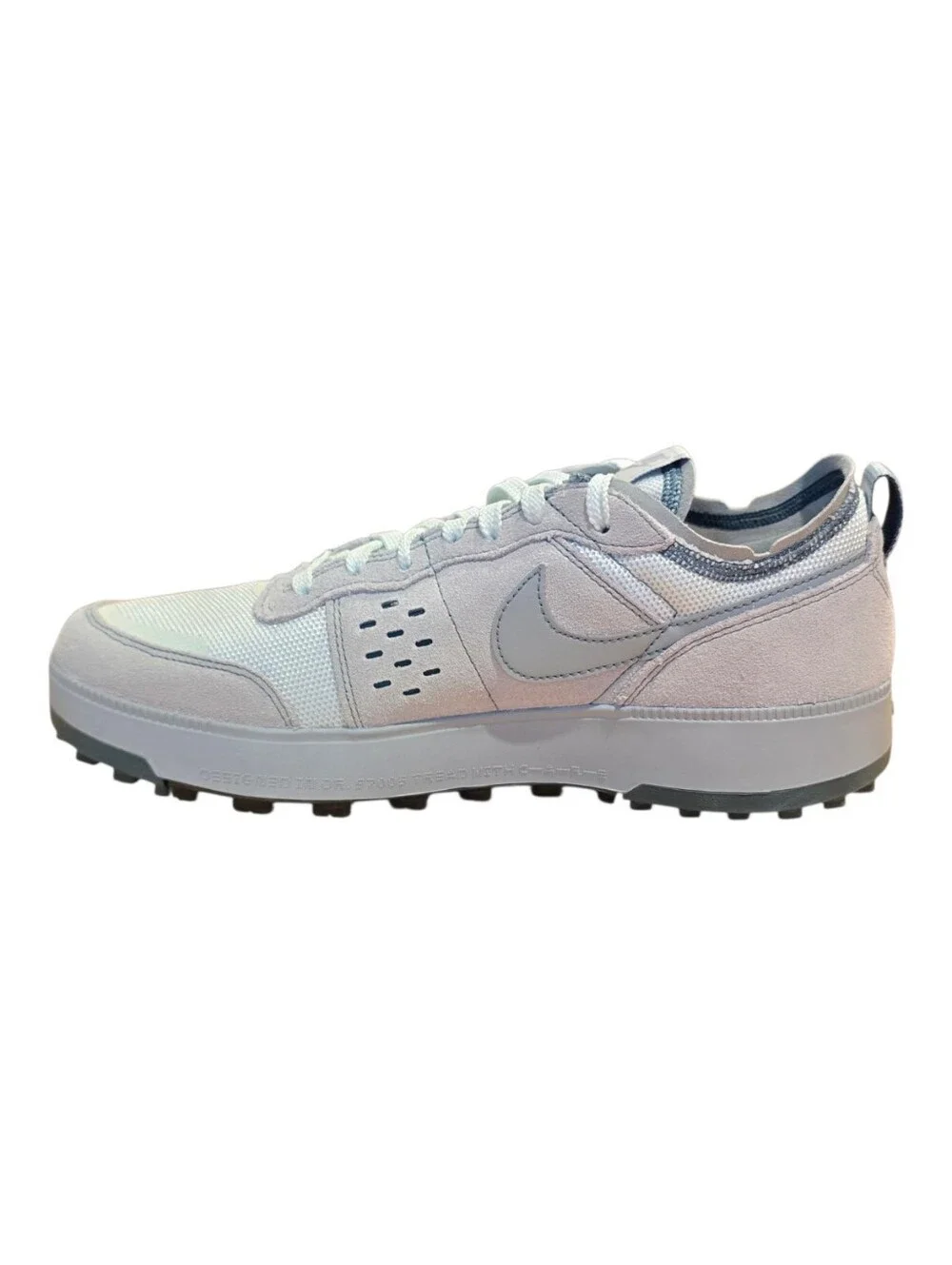 Nike Men’s Light Blue and White Low-Top Sneaker